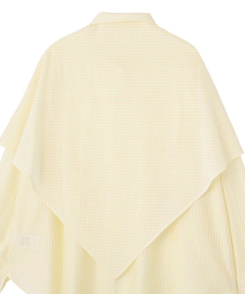 CRAFT STANDARD BOUTIQUE 【2点SET】スカーフ付きシアーストライプシャツ 