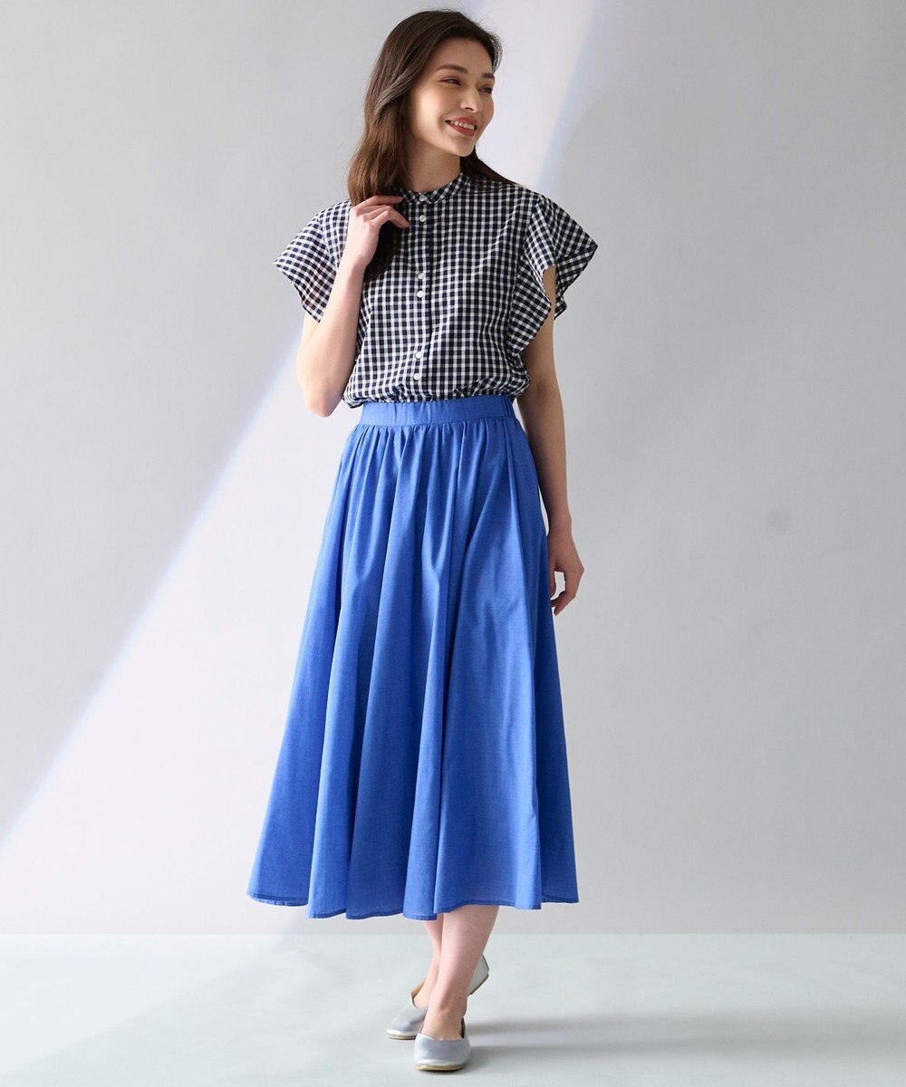 ANY 【UVカット/吸水速乾/抗菌防臭】エニィファンクション 袖フレアブラウス 