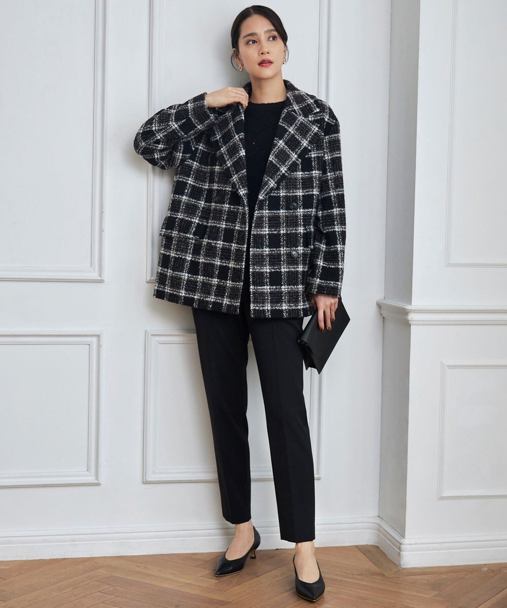 自由区 【アンサンブル対応・洗える】スパンコールプルオーバー ニット 