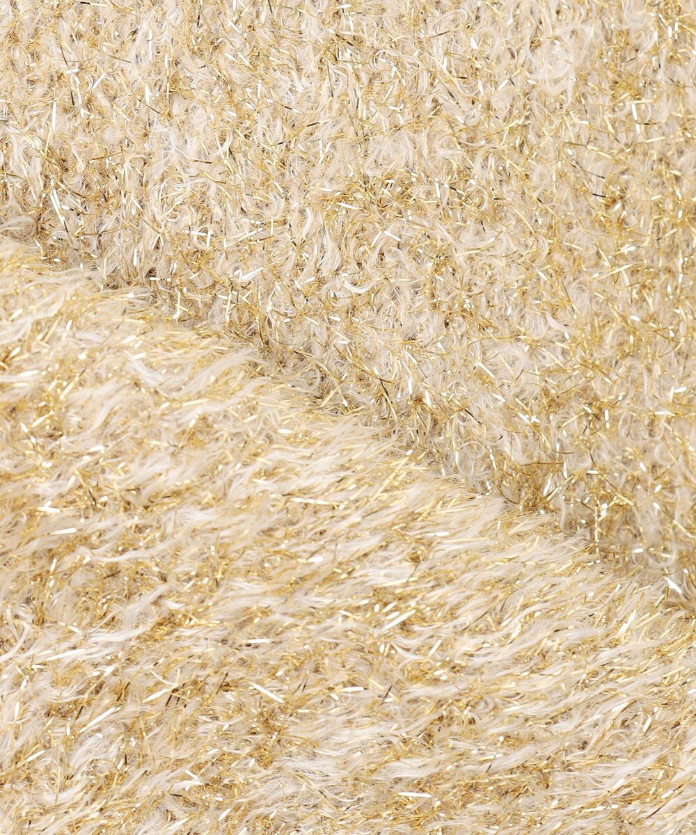 BEIGE， 【洗える】MARRONNIERS / ラメテープヤーンカーディガン 