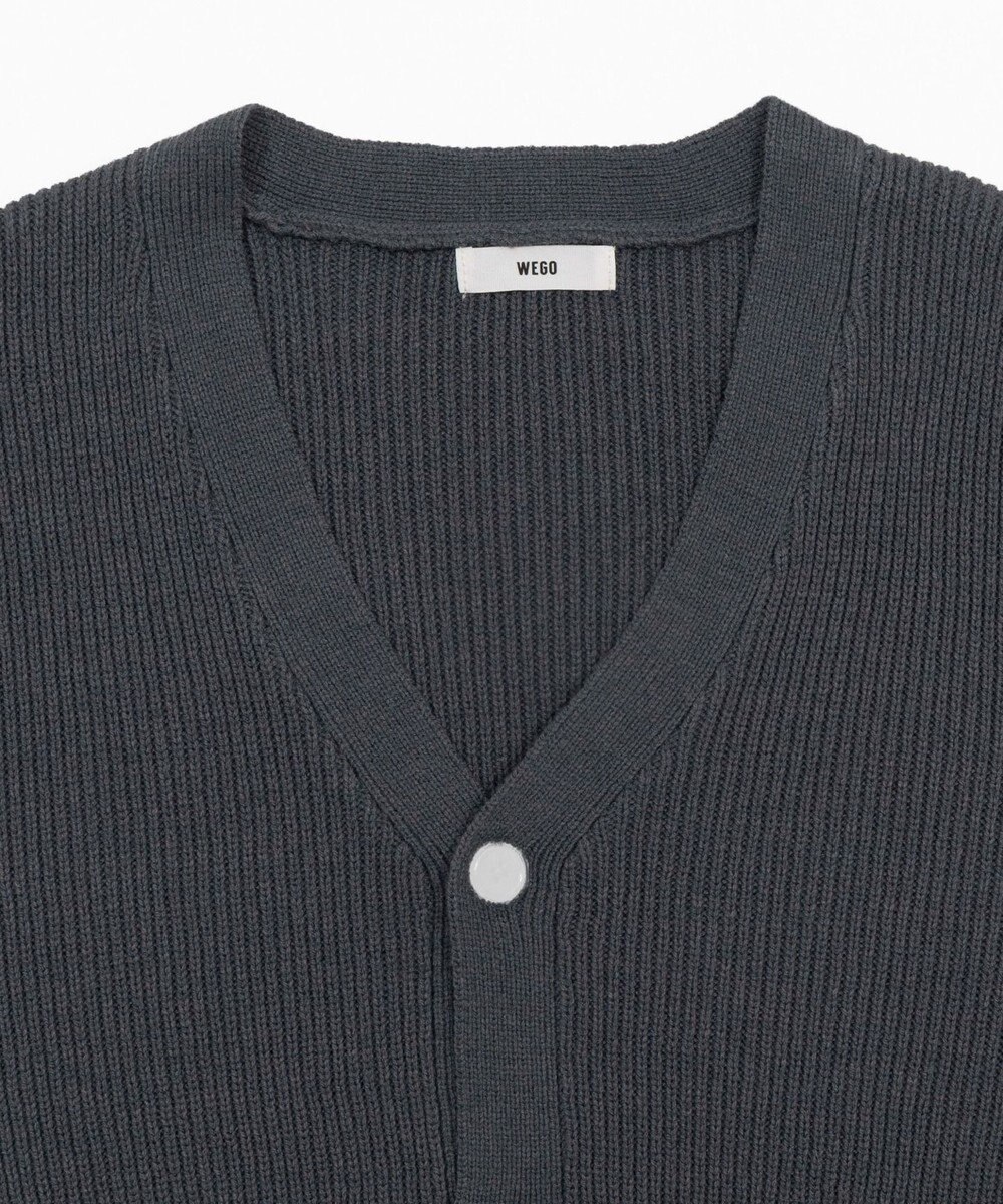 WEGO 【ユニセックス着用ITEM/MLサイズ展開】クロップドカーディガン 