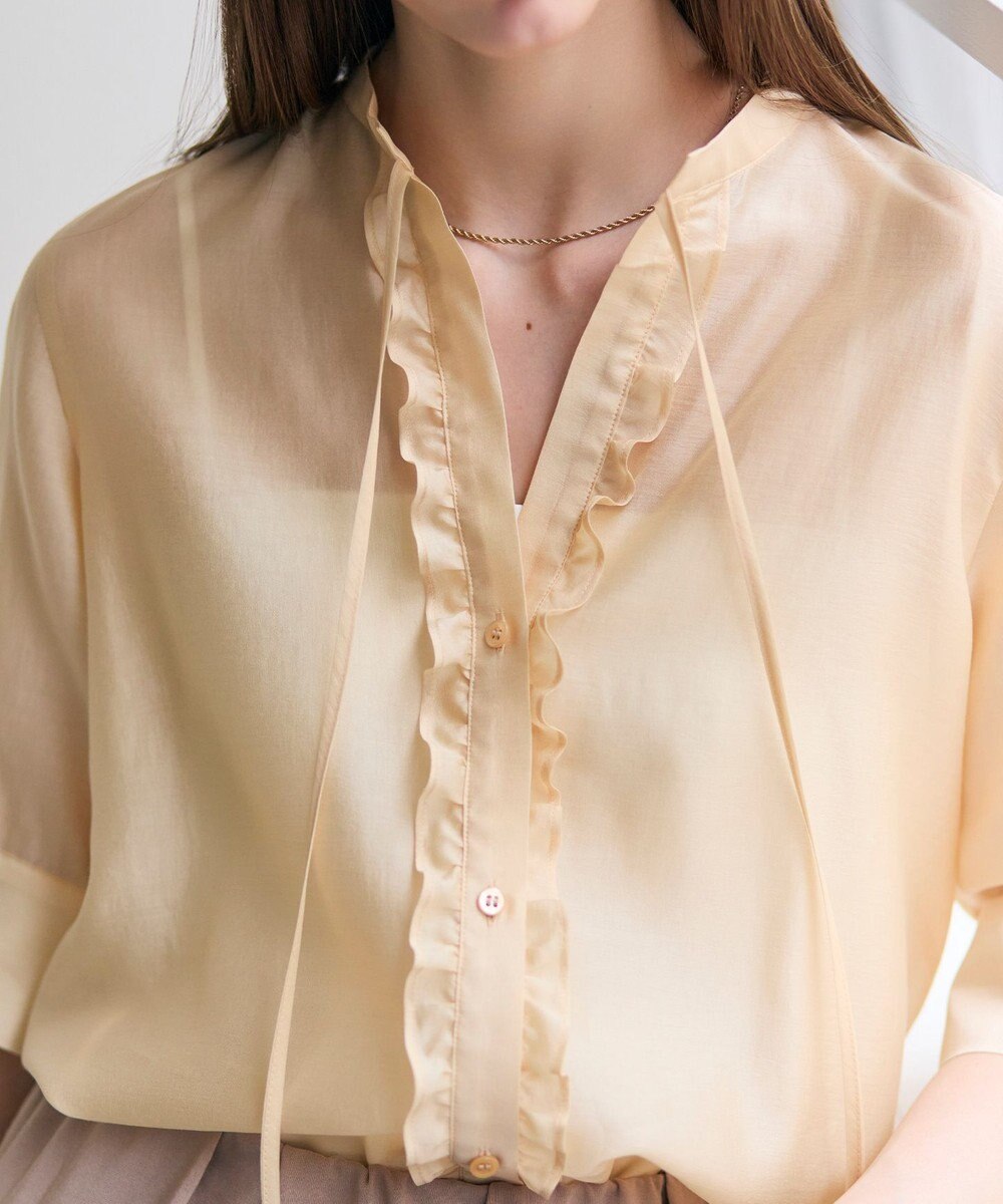 BEIGE， AMARYLLIS / フリルリボン ブラウス 