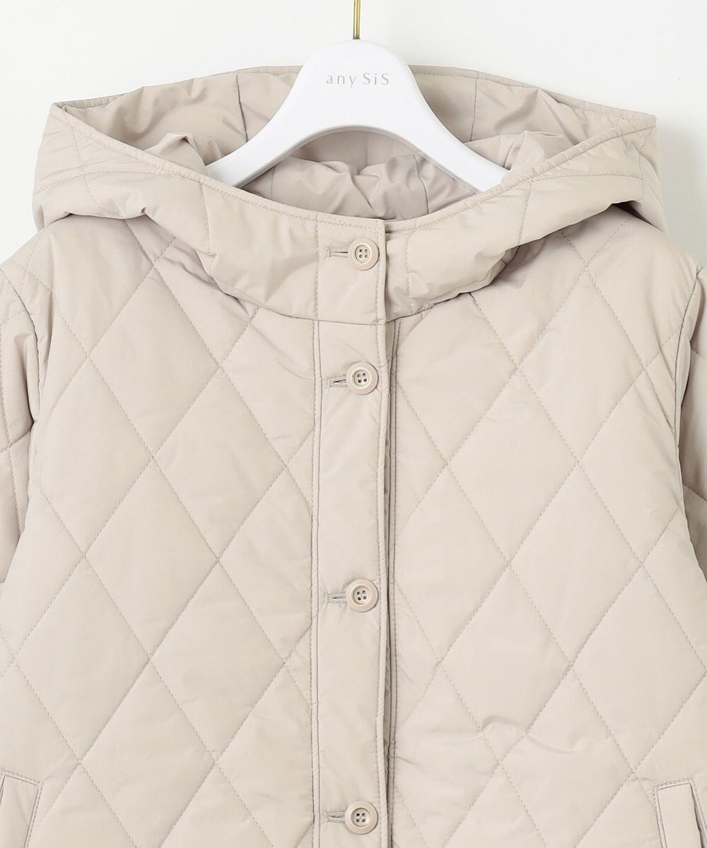 ANY SIS L 【洗える】キルティングフーディ ブルゾン 