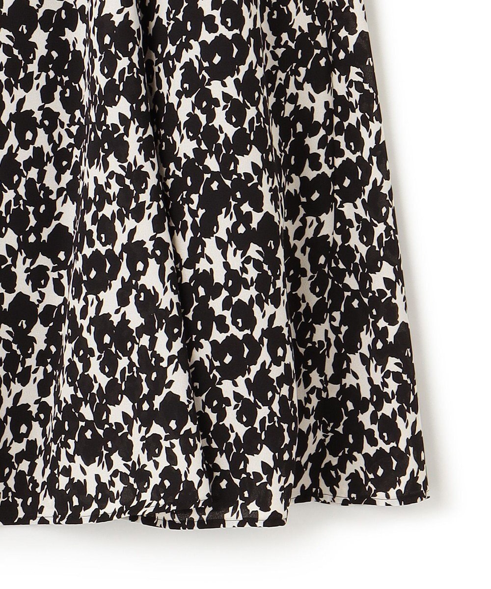 ICB 【洗える】シルエットフラワープリント マーメイドスカート 