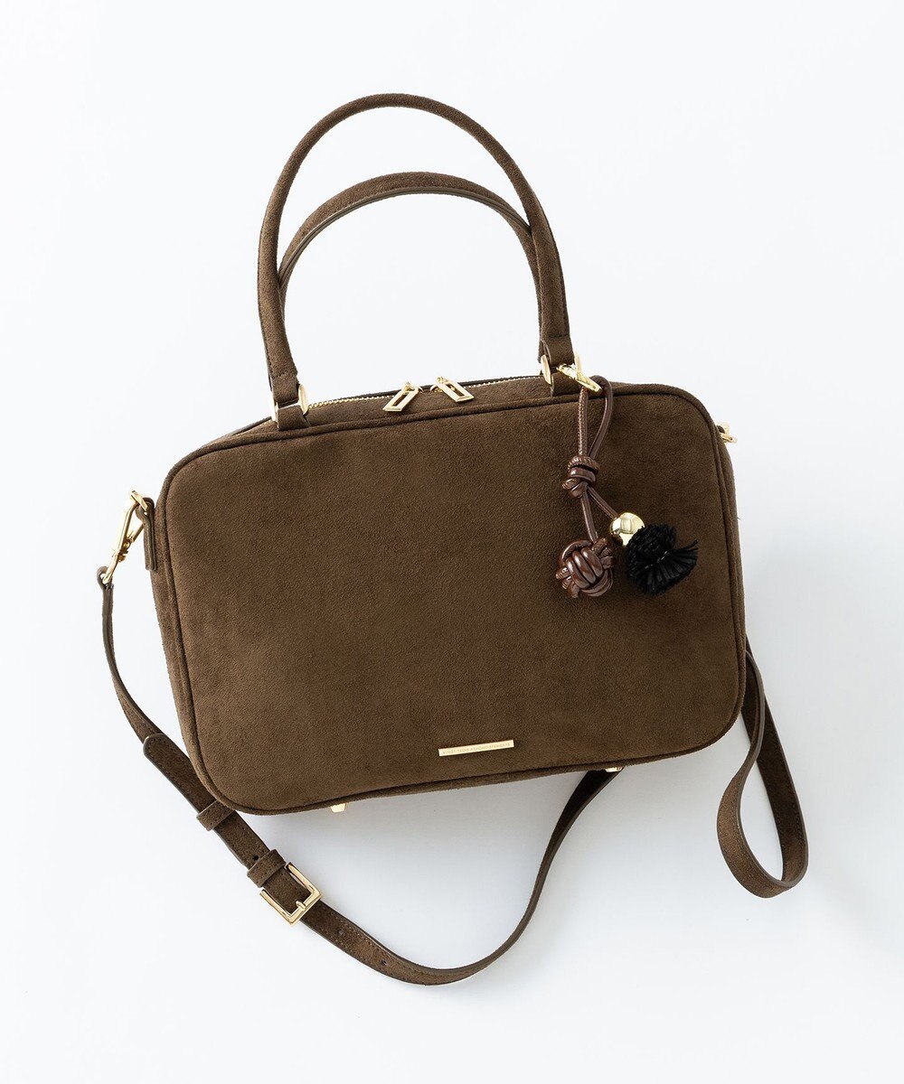 23区 【WEB&一部店舗限定】スエード ボストン バッグ 