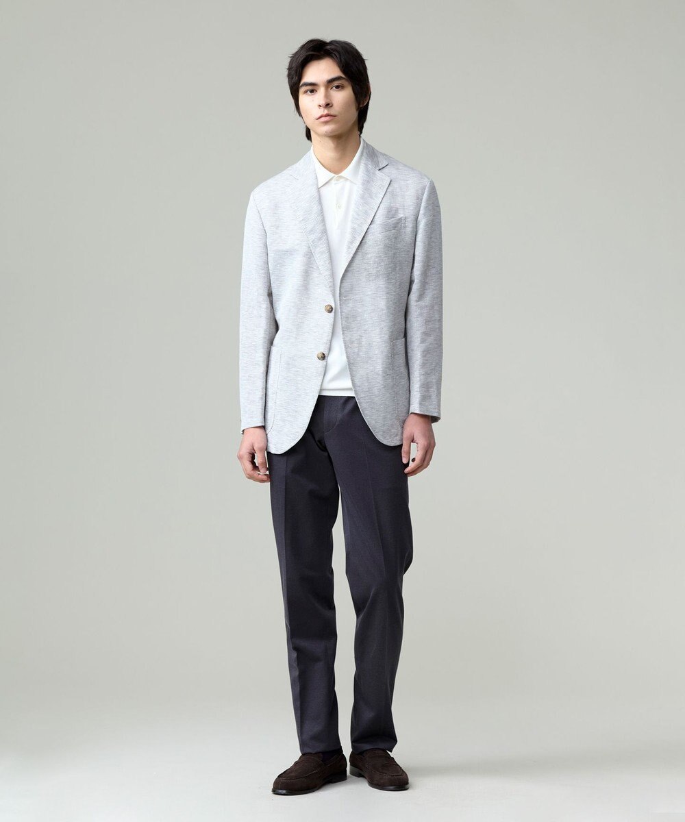 J.PRESS MEN 機能×縫製₌快適な着心地 「高見え」ニットポロ【接触冷感 / 洗える】ホールガーメントニット ポロシャツ 