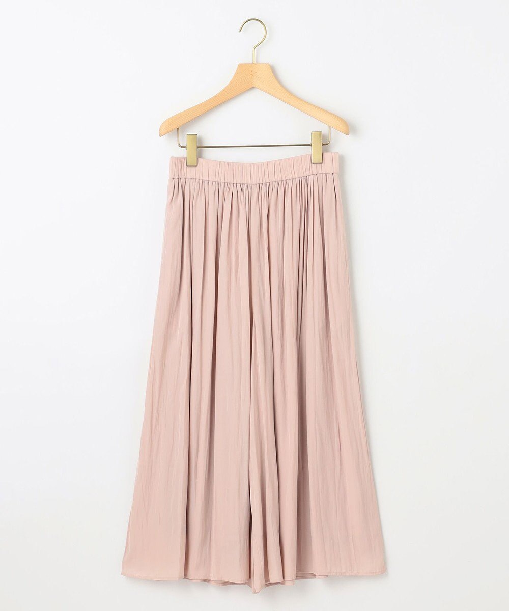 組曲 L 【WEB限定カラーあり】ギャザーライトデシン パンツ 