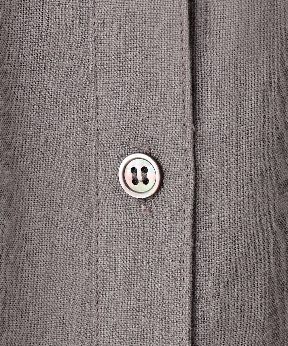 23区 【SLOW/一部店舗限定】ブライトリネン シャツ ワンピース 