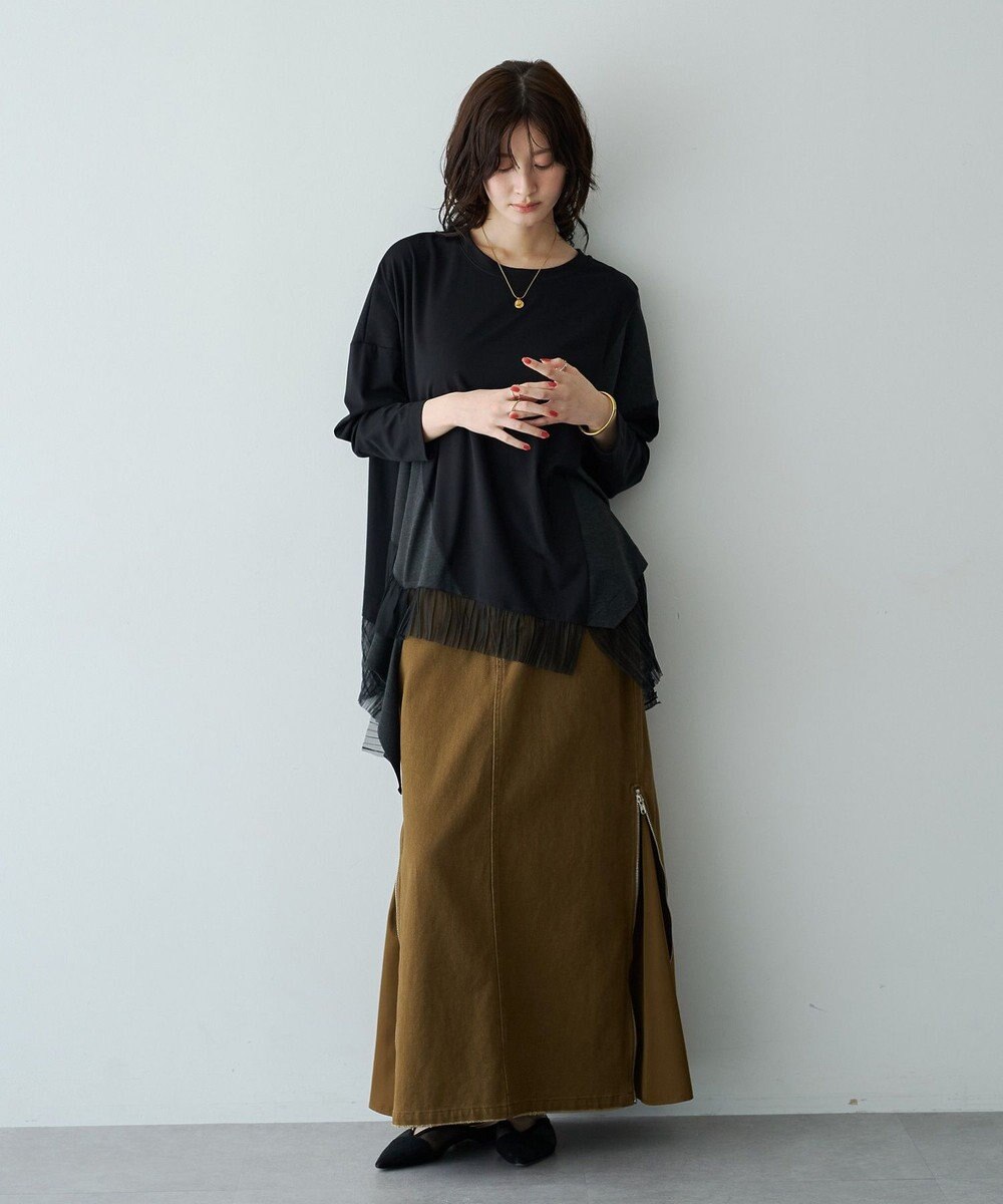 YECCA VECCA 裾アシメデザインプルオーバー② 