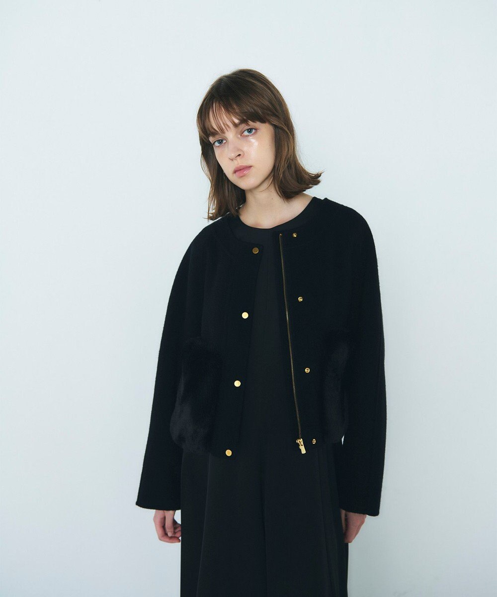 GRACE CONTINENTAL ファーポケットリバージャケット 