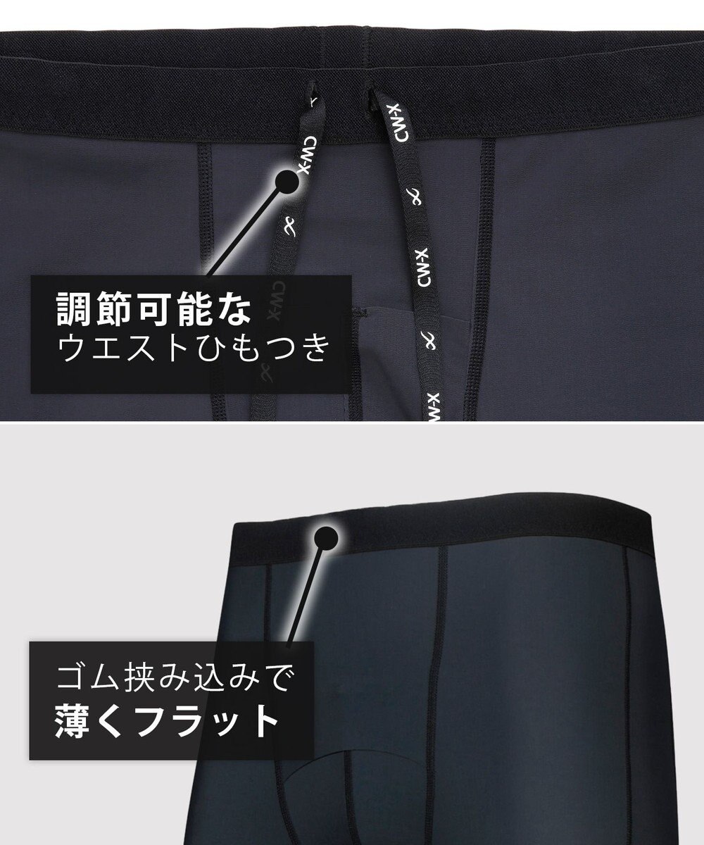 CW-X 【MEN】　スポーツタイツ エキスパートモデル　股関節・ひざサポート　ひざの負荷を軽減　前開き　ロング　/ワコール　HXO419 