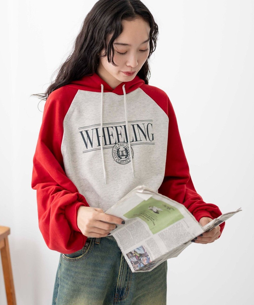 WEGO ラグランショートパーカー 