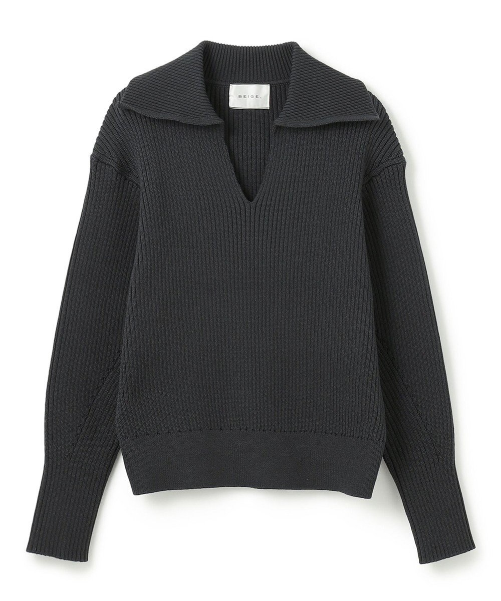 BEIGE， 【洗える】THURET / リブニット 