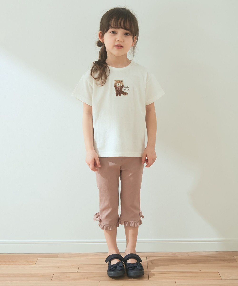 ANY KIDS オーガビッツアニマルサガラ刺繍Ｔシャツ 