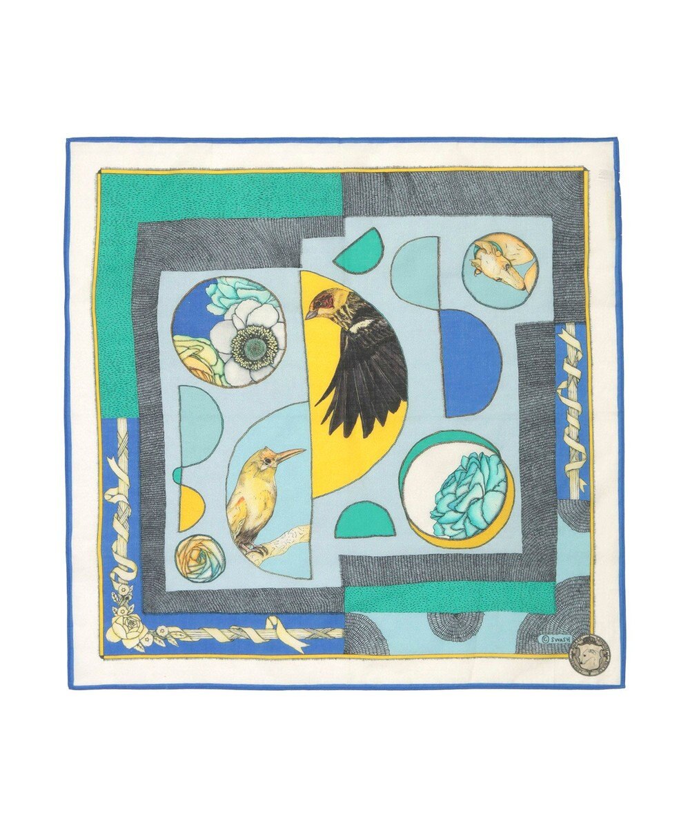 MOONBAT SWASH LONDON コットンプリントスカーフ 