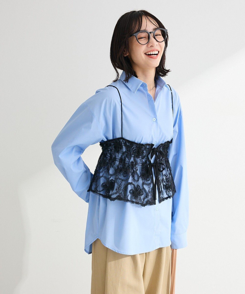 Green Parks ＳＥＴ２点シャツ＋レースビスチェ 