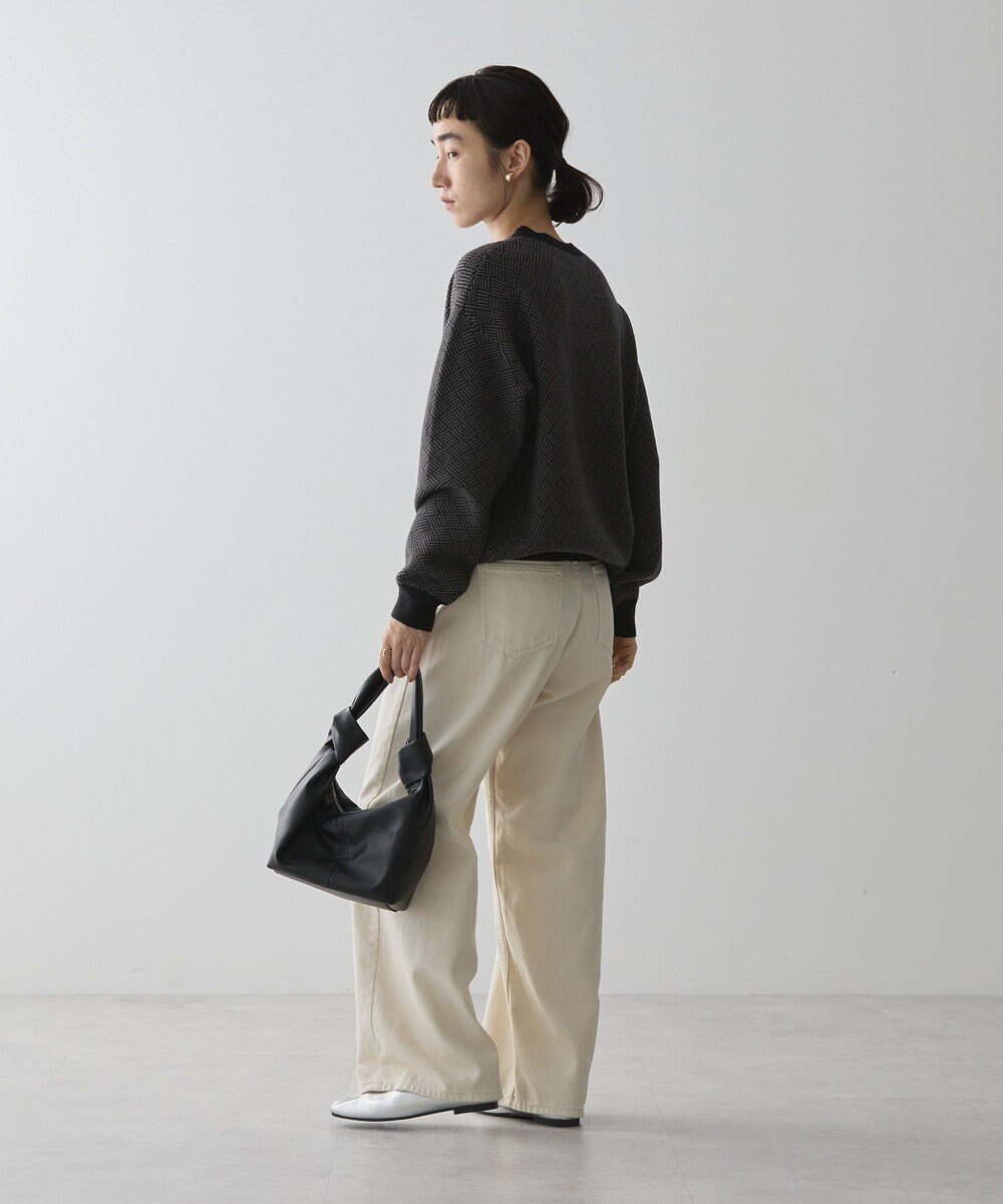 AMERICAN HOLIC バイパチ幾何学柄ニットプルオーバー 