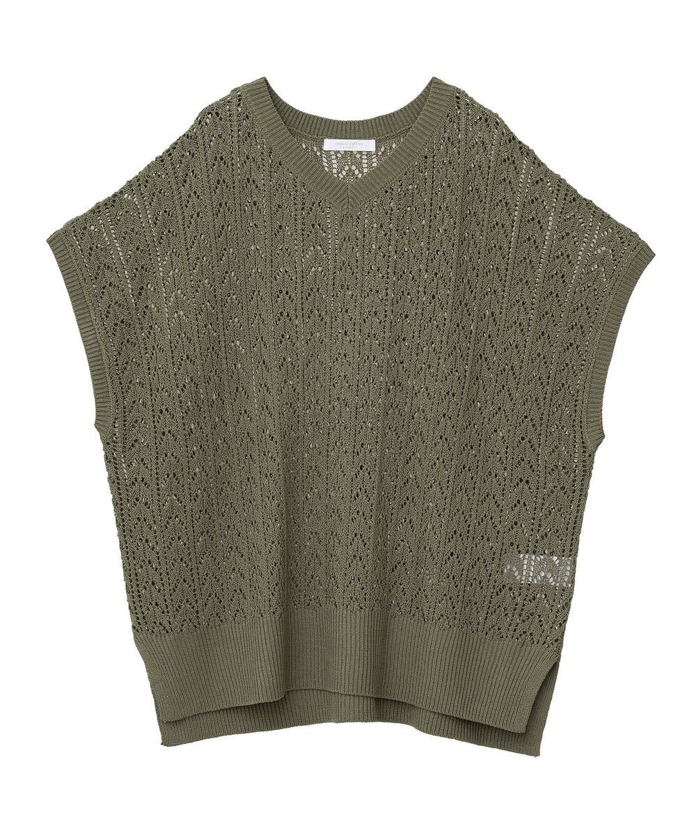 Green Parks 透かし編みニットチュニック 