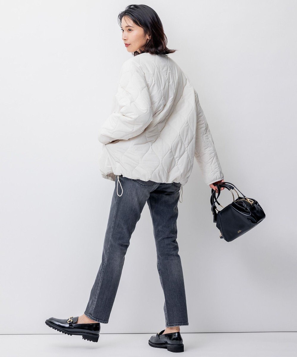 23区 L 【洗える/撥水加工】中綿 パディング アウター 