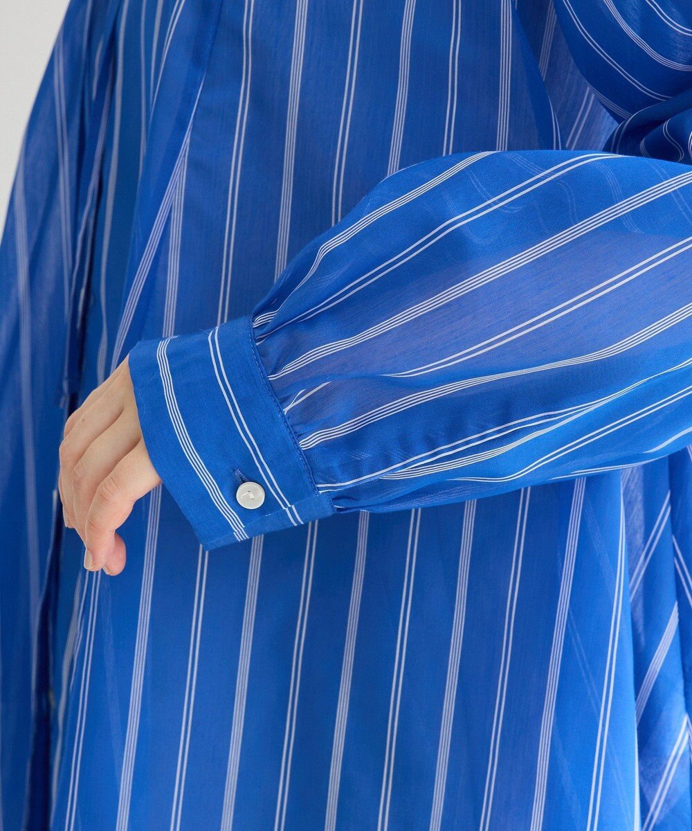 Green Parks フレアラインスキッパーブラウス 