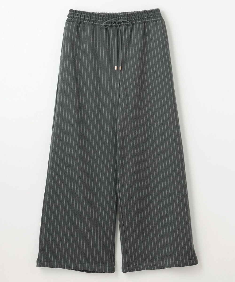 ANY 【手洗い可/ウエストゴム】ドロストワイドパンツ 