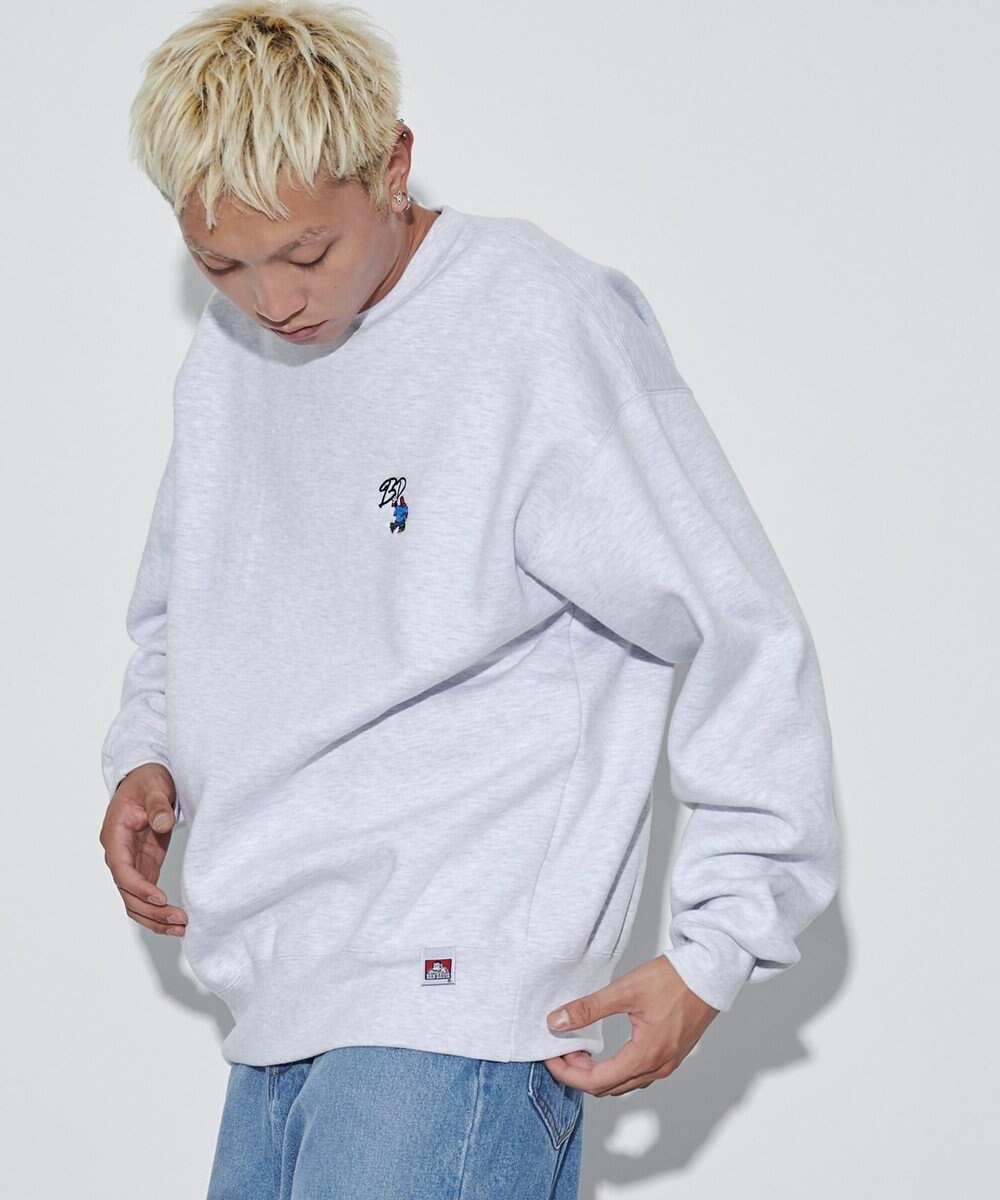 WEGO 【ユニセックス着用ITEM/裏起毛】別注BENDAVISワンポイントプルオーバー 