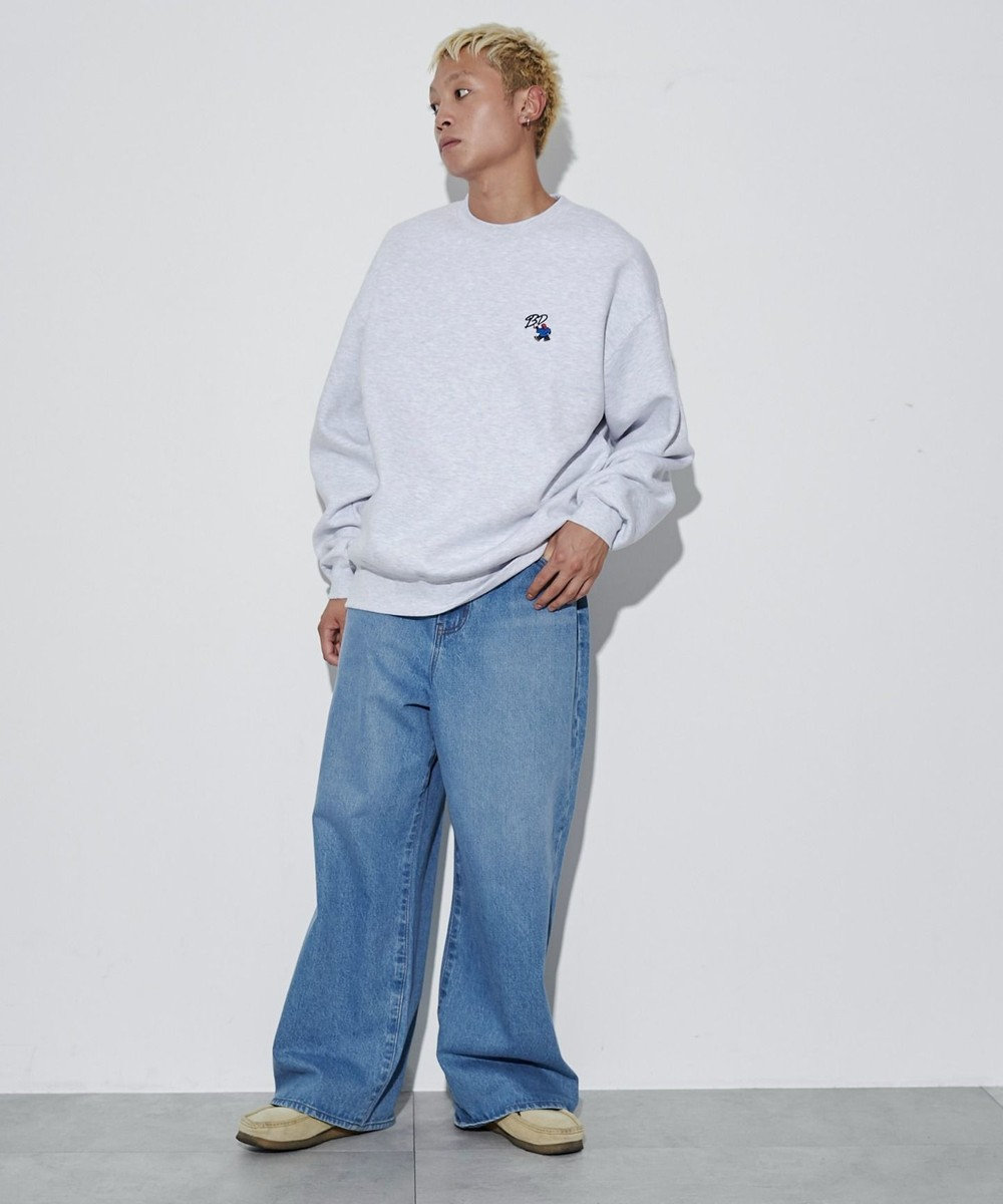 WEGO 【ユニセックス着用ITEM/裏起毛】別注BENDAVISワンポイントプルオーバー 