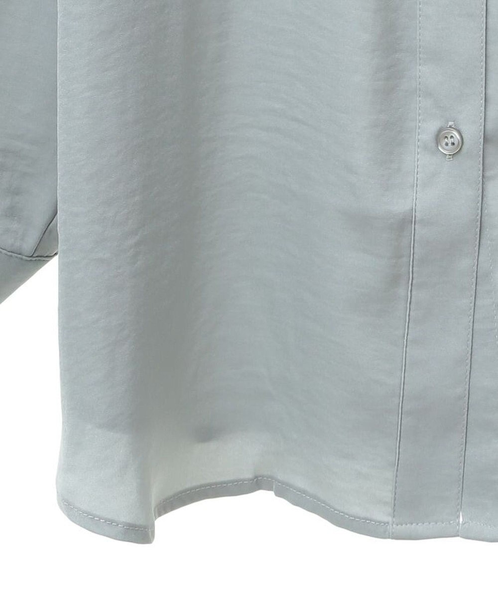 Green Parks ・ＳＵＧＡＲ　ＳＰＯＯＮ　サテンオーバーシャツチュニック 