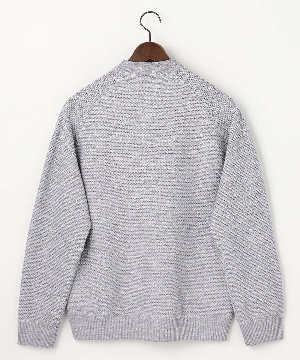 JOSEPH ABBOUD 【イタリア糸×エコ素材・通気性・軽量】スラブギマ×和紙 ニット ブルゾン 