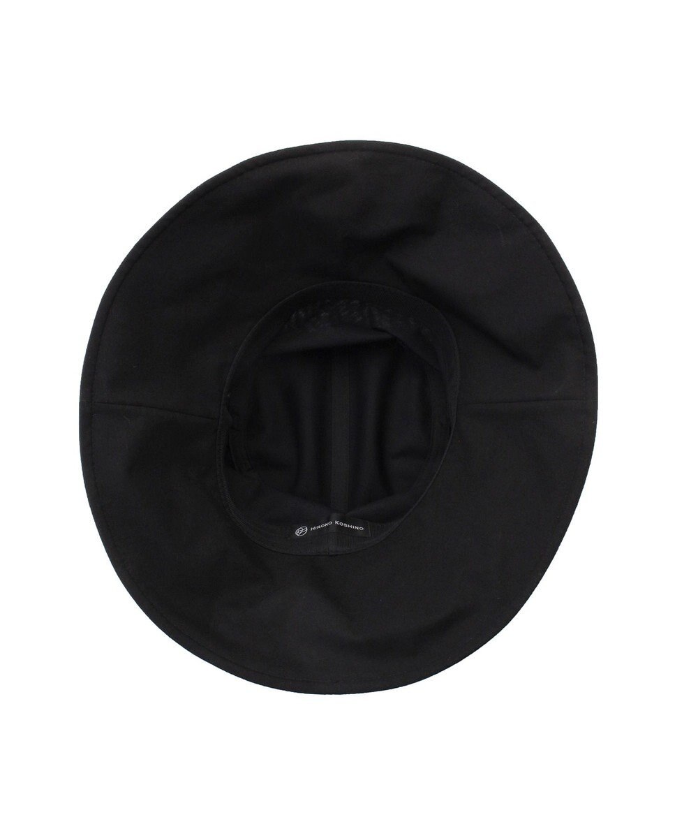 MOONBAT 【遮光100％/遮熱/UV】HIROKO KOSHINO(ヒロコ コシノ)遮光 ビッグリボンハット 帽子 広つば ゆったりMサイズ 手洗い可能/サイズ調整可能/日本製 