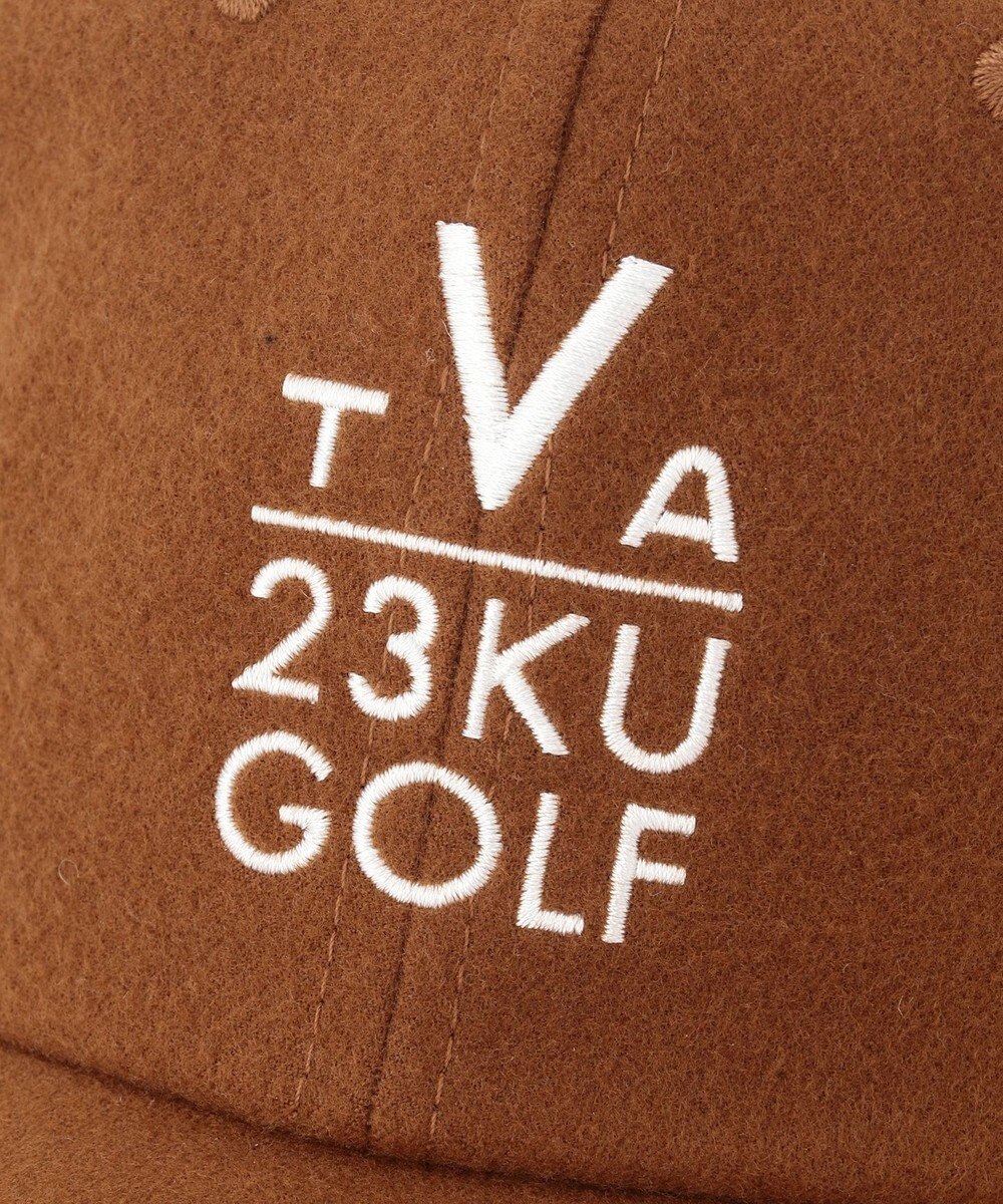 23区GOLF 【UNISEX】フランネル ナンバリング キャップ 