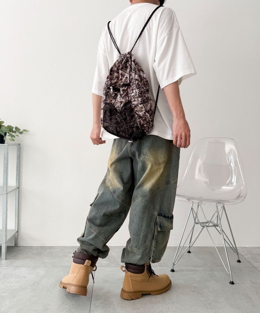 WEGO 【ユニセックス着用ITEM】コードデザインナップサック 