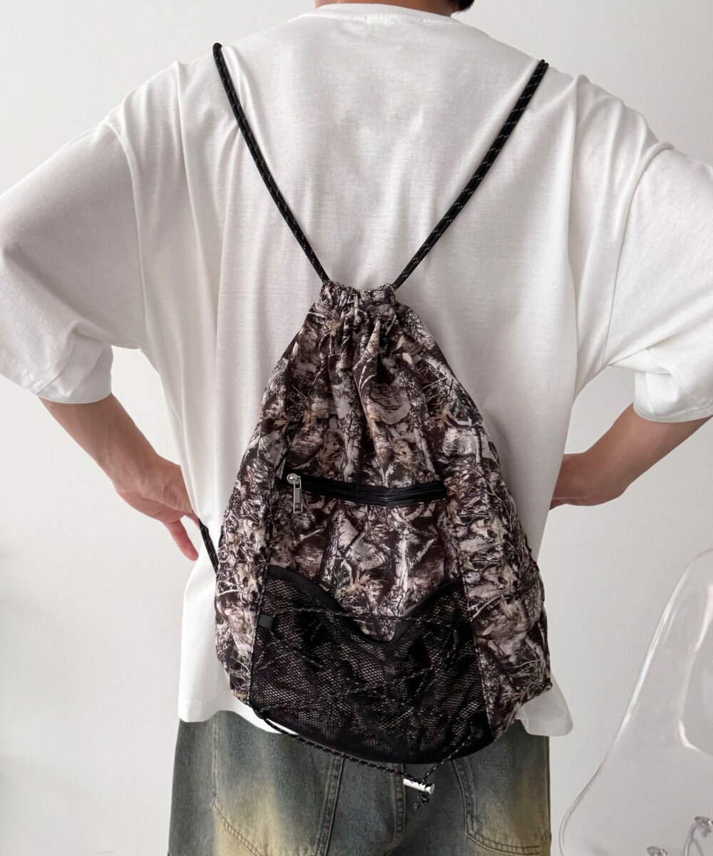 WEGO 【ユニセックス着用ITEM】コードデザインナップサック 