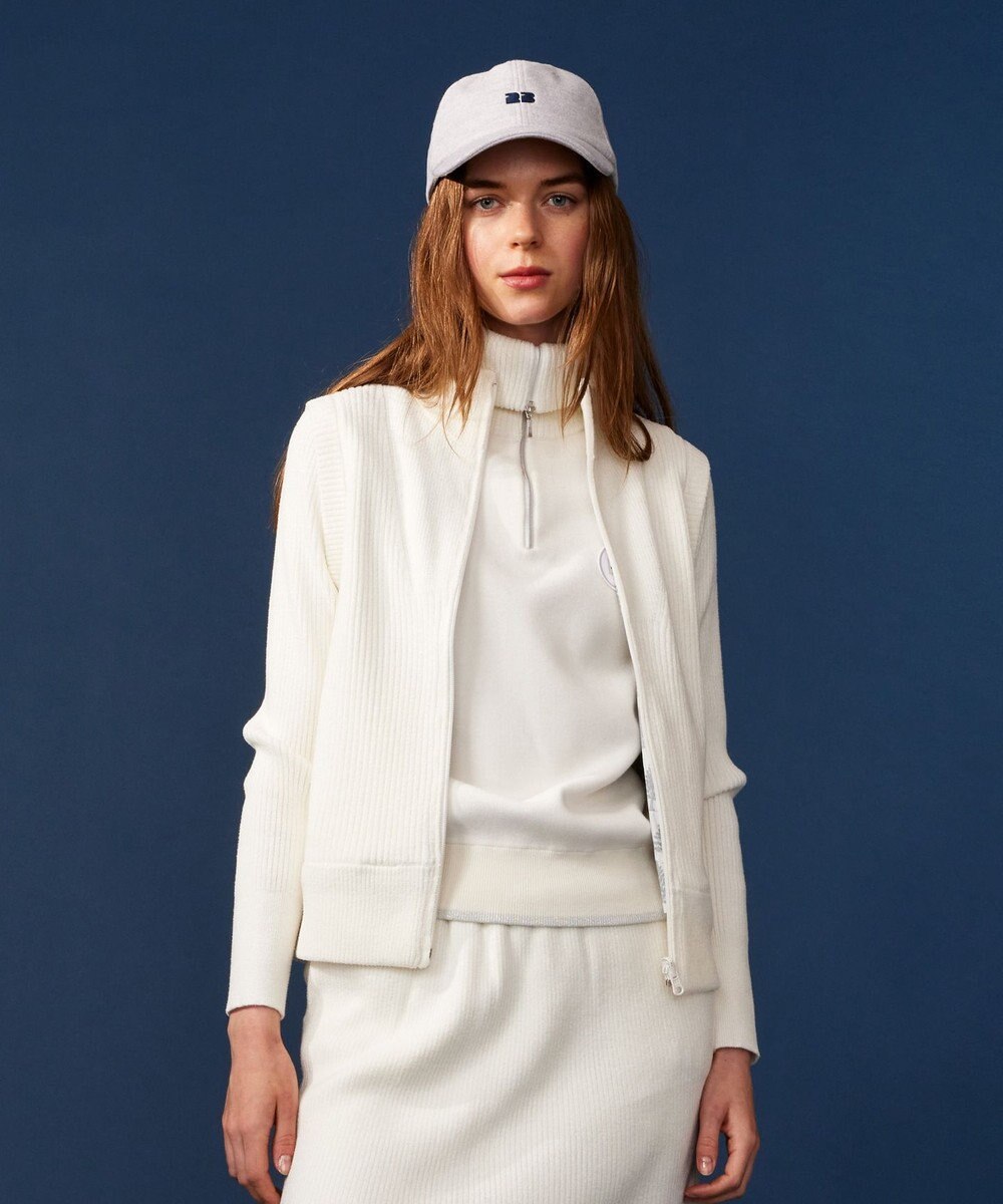 23区GOLF 【WOMEN】ストレッチモール リバーシブル ベスト 1着で2着分のお得感 温度調節に◎ 