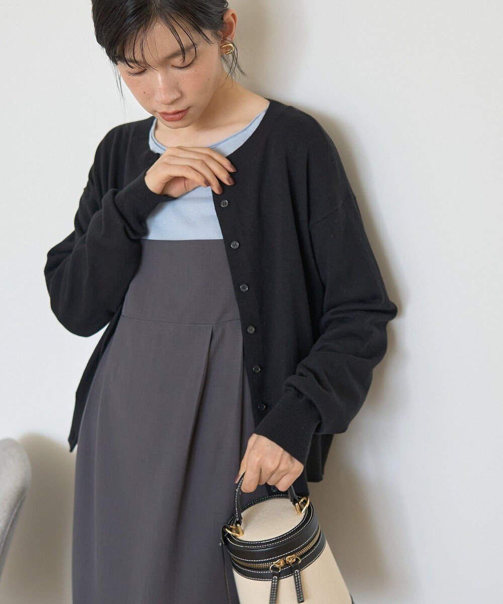 AMERICAN HOLIC コットンブレンドクルーネックカーディガン 