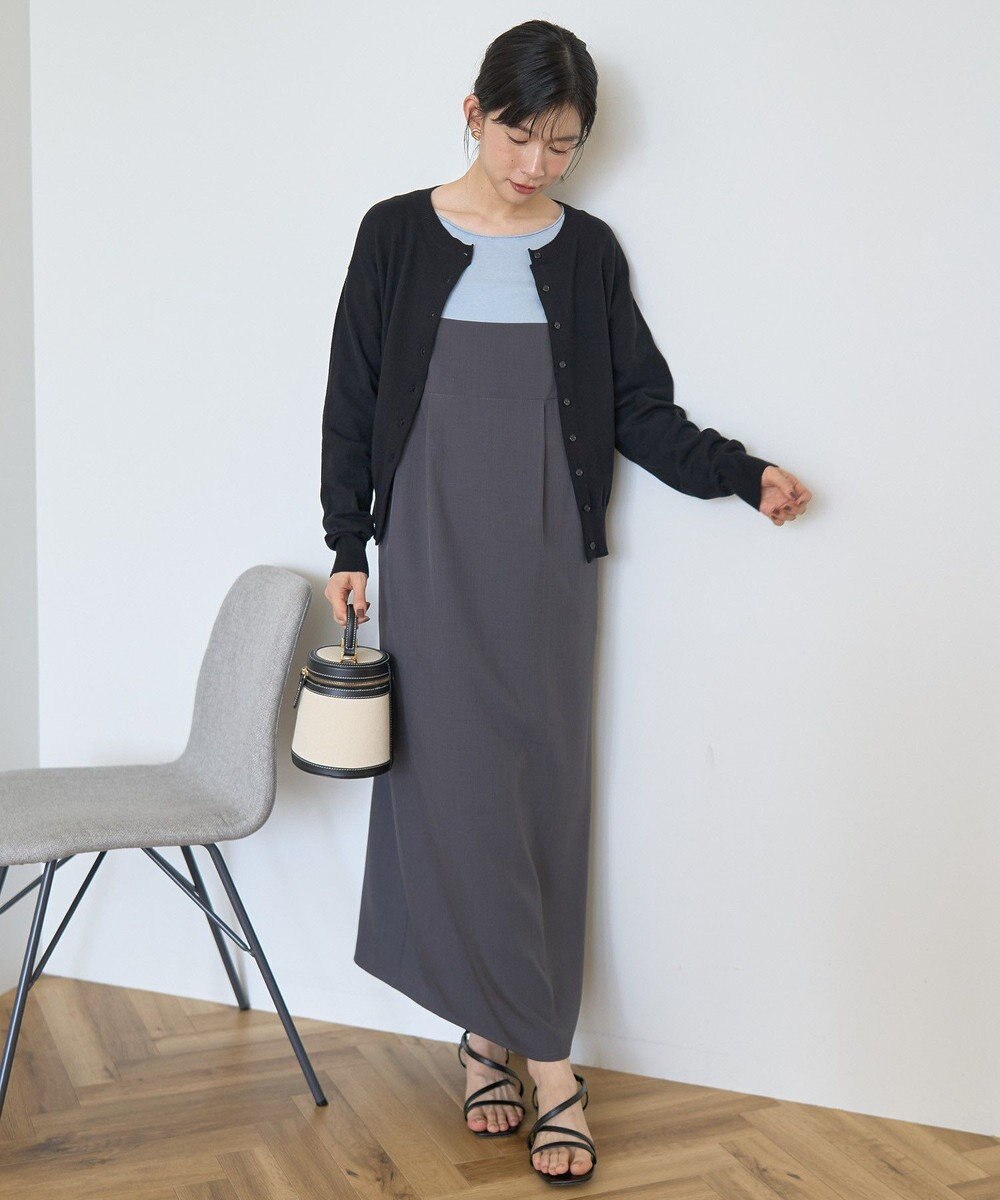 AMERICAN HOLIC コットンブレンドクルーネックカーディガン 