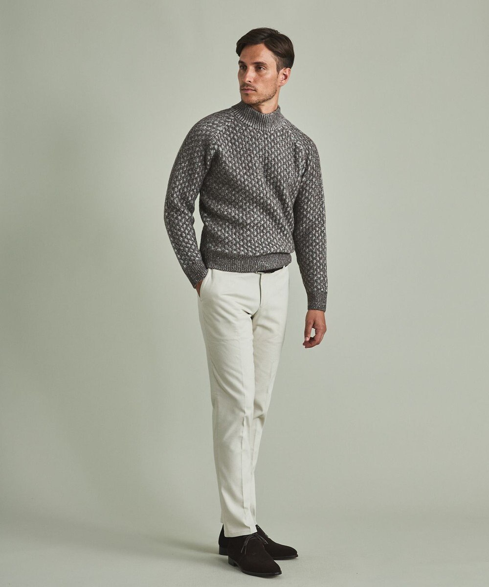 GOTAIRIKU 【LANEROSS】ミドルゲージモックネック ニット 