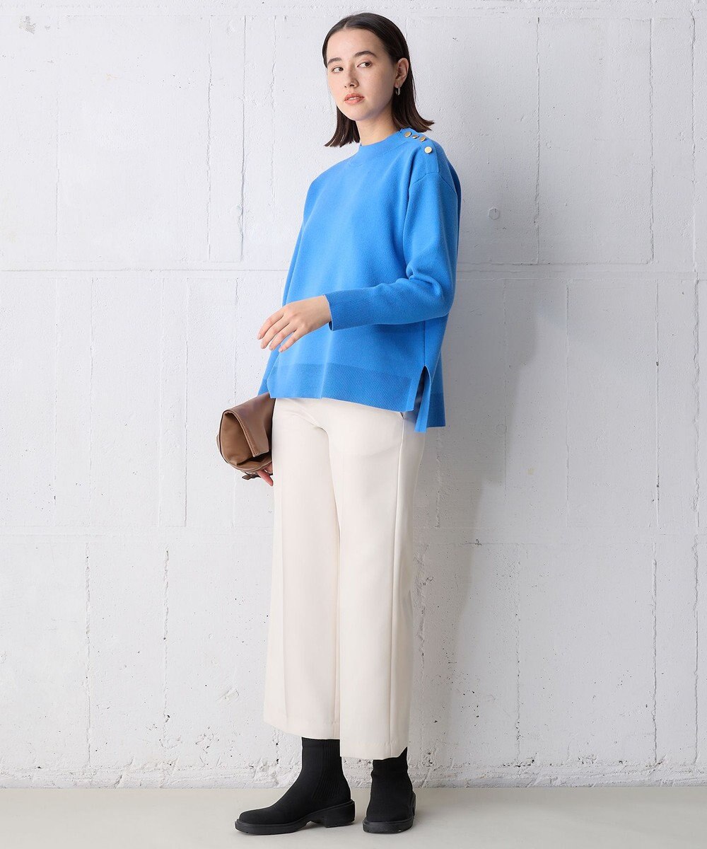 UNFILO 肩釦ハイネックニット 