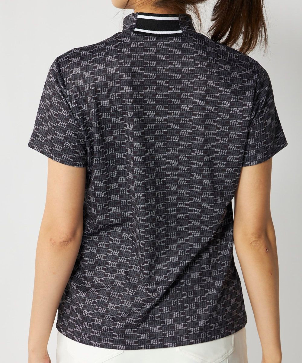 FILA GOLF／marie claire 【Marie claire sports】ロゴ柄モックネックシャツ 