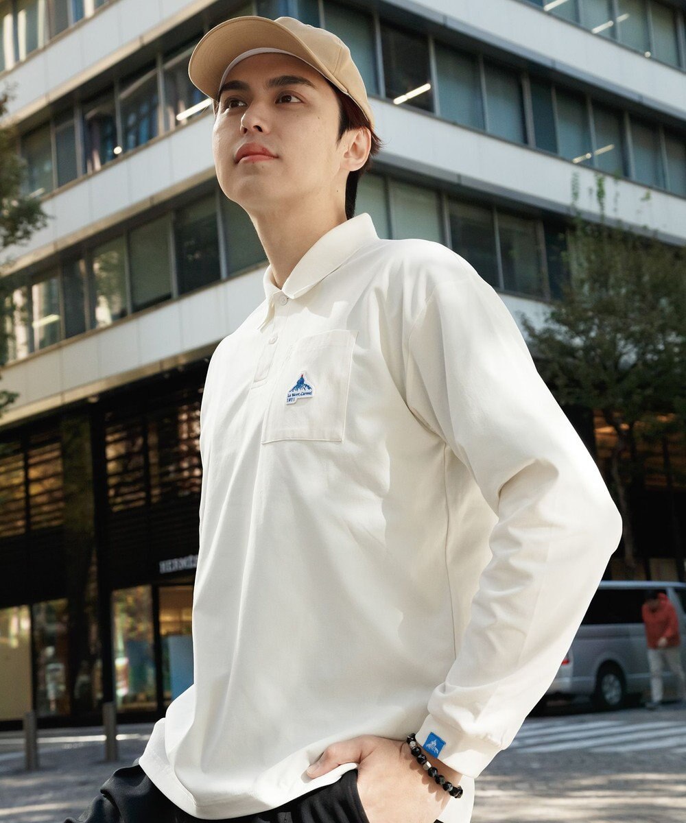 SHARE PARK MENS 【UVケア・吸水速乾・ストレッチ・軽量 】エンブレムポロTシャツ（L・XLサイズ） 