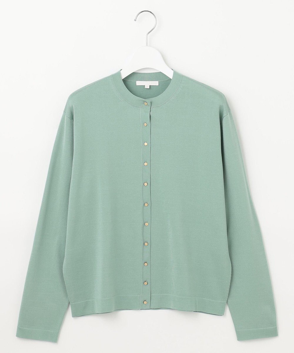 自由区 L 【アンサンブル対応・洗える】アセテートコットン カーディガン 