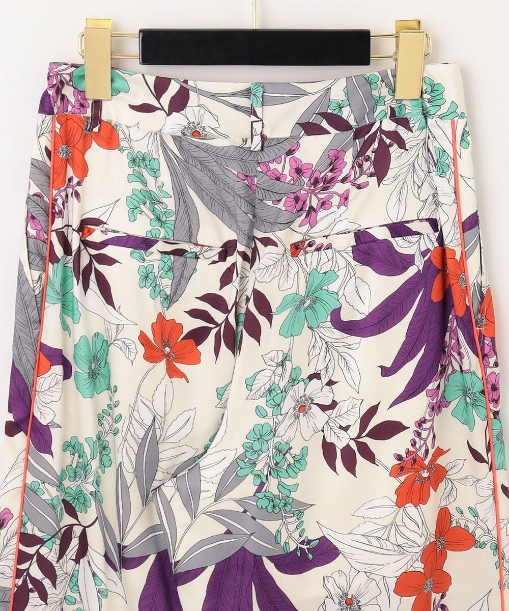 GRACE CONTINENTAL ボタニカルプリントワイドパンツ 