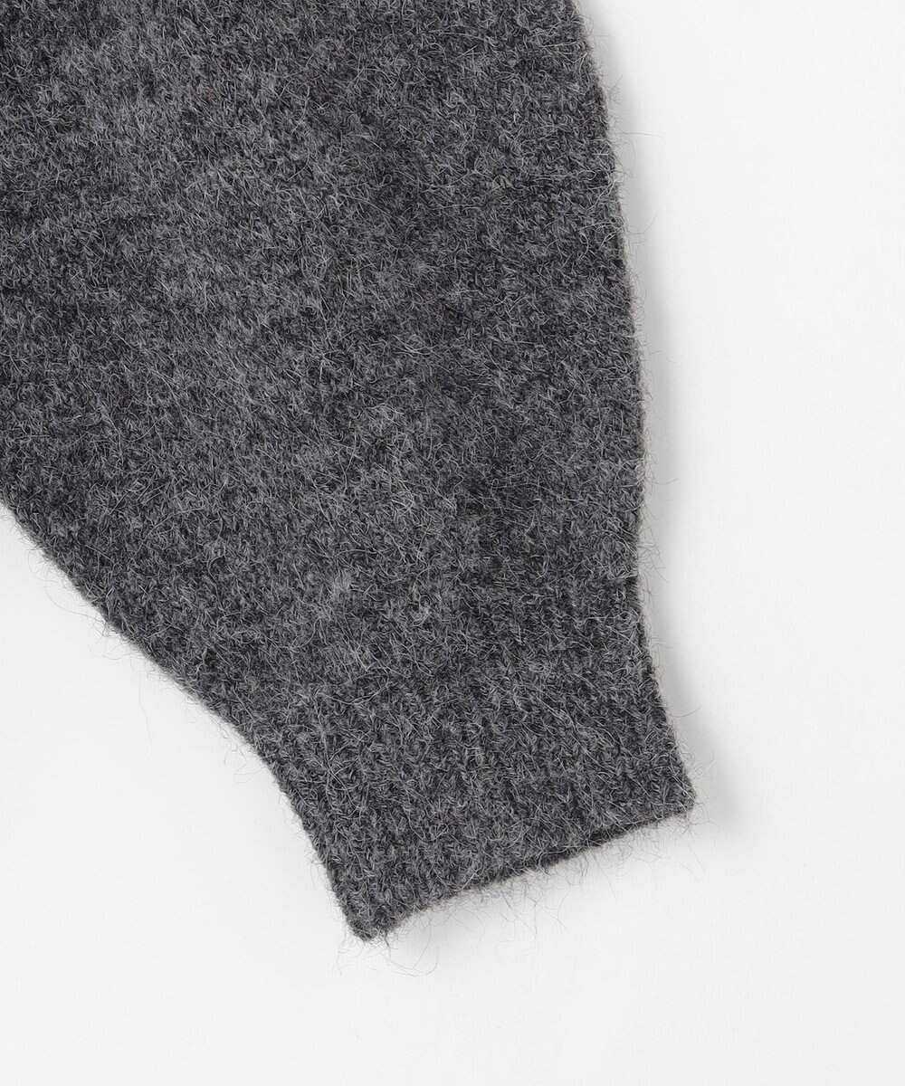 組曲 L へアリーヤーンボートネック ニット 