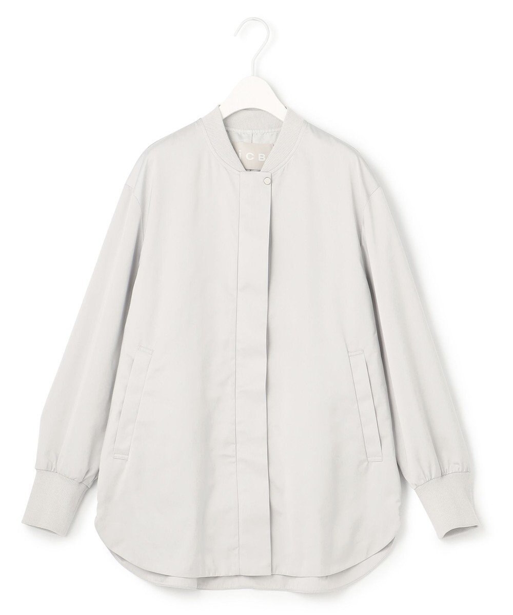 ICB L 【洗える】ライトマットサテン MA－1ジャケット 