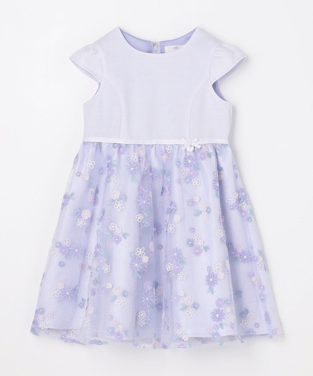 ANY KIDS 花柄刺繍ワンピース 