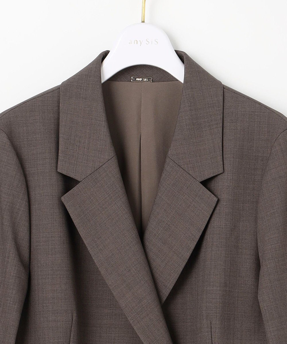 ANY SIS ウーステッドエステル テーラード ジャケット 