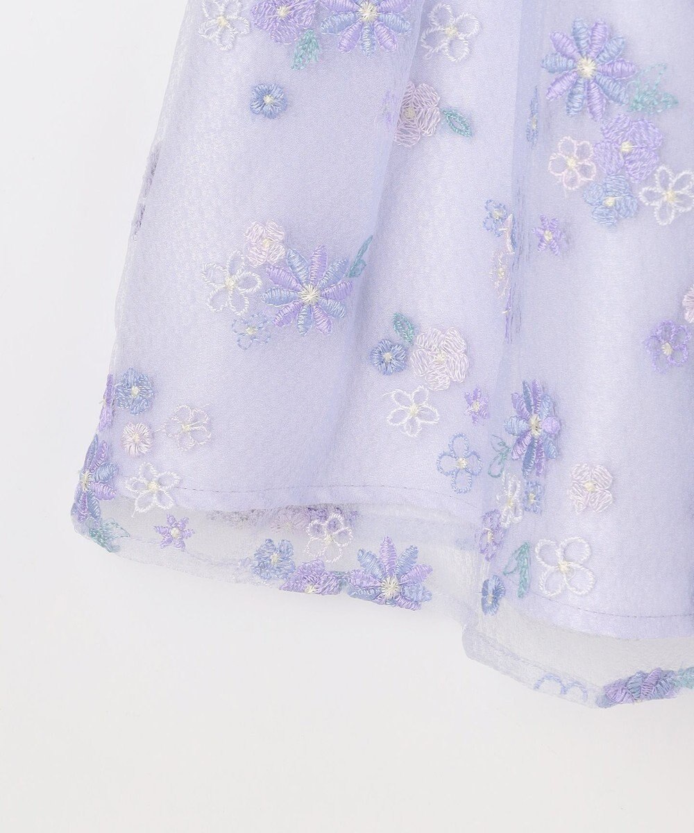 ANY KIDS 花柄刺繍ワンピース 