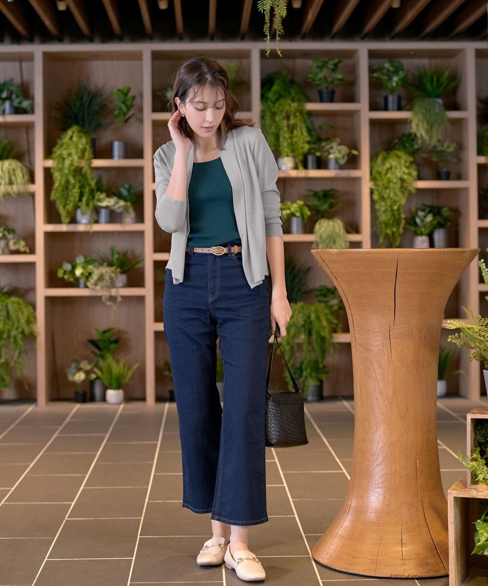 Tiaclasse L 【小倉優子さん着用・UVケア・接触冷感】ショートトッパーカーディガン 