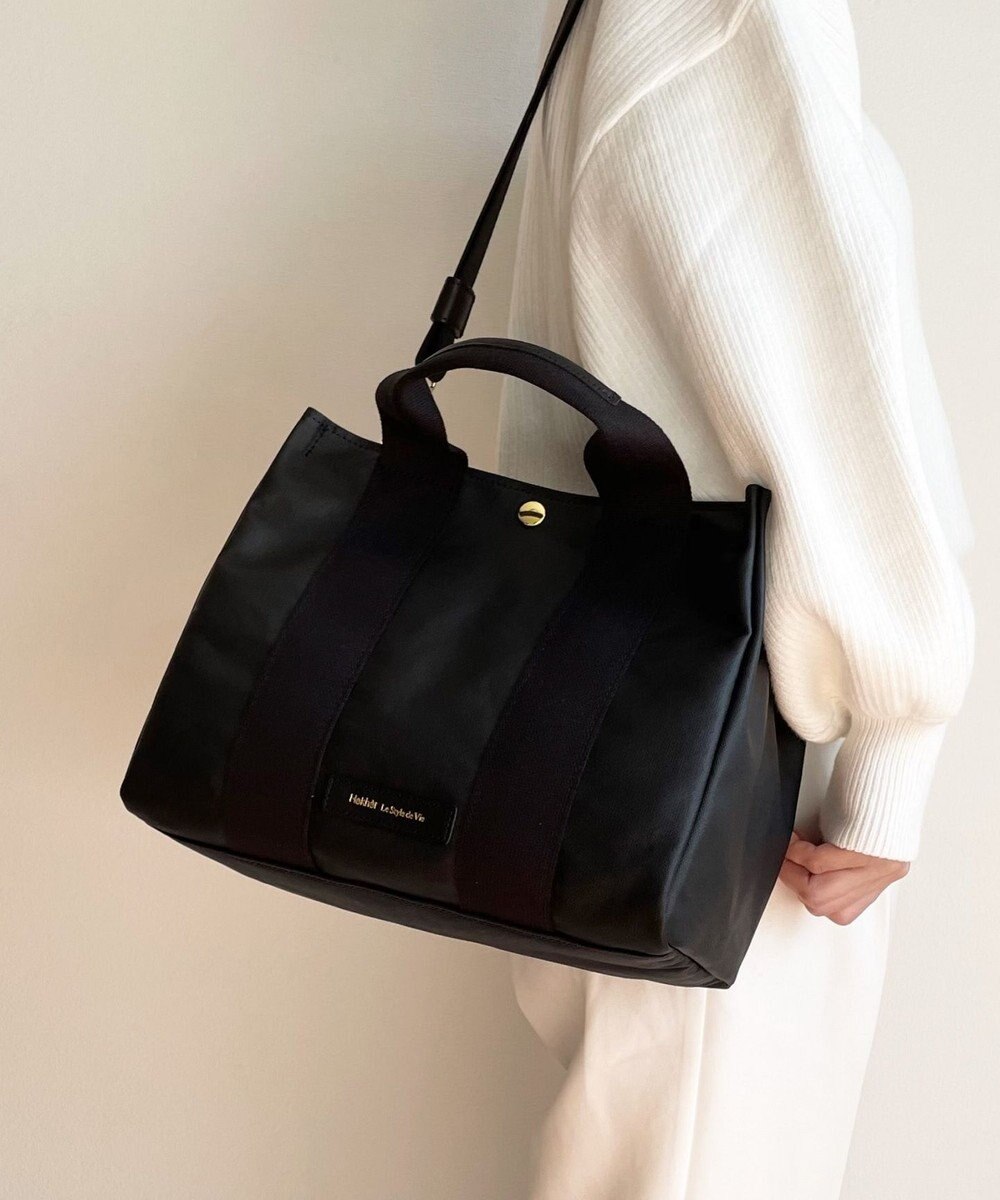 Hekhèr Le Style de Vie 新色追加【日本製 / 2WAY】PUコートコットンキャンバス トートバッグ medium 