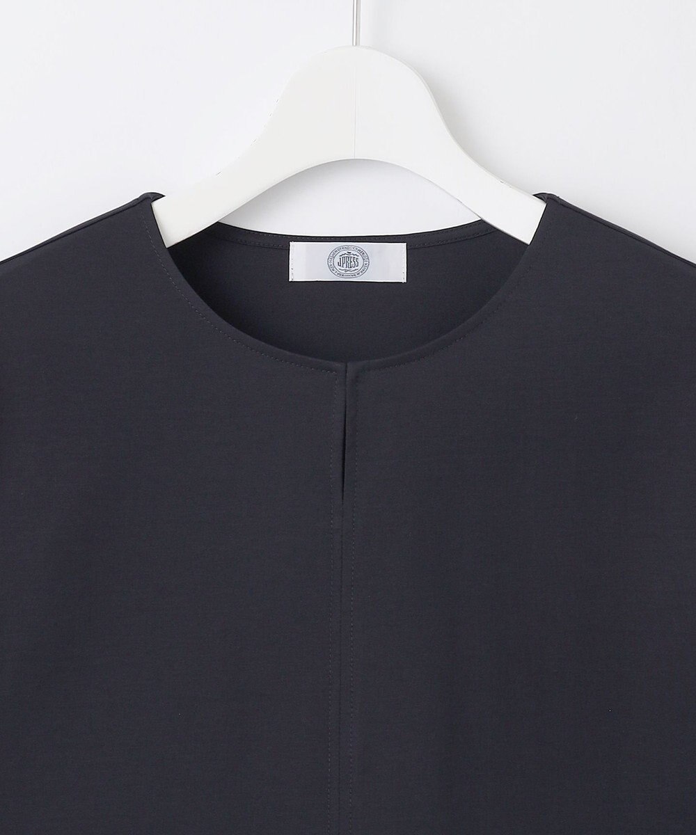 J.PRESS LADIES L プレーティングジャージー ブロッキング カットソー 